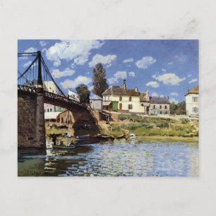 The Bridge at Villeneuve-la-Garenne Postcard