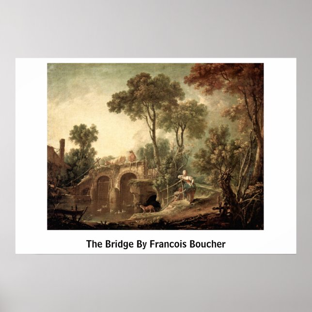 The Bridge By Francois Boucher Poster (Front)