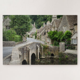 The bridge in Castle Combe in Cotswolds, UK Jigsaw Puzzle