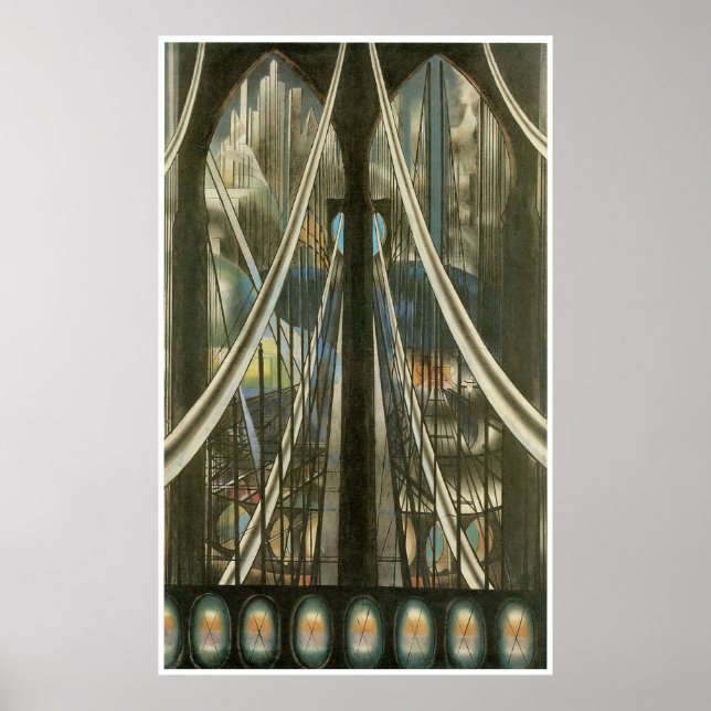 The Bridge, Joseph Stella Poster (Front)