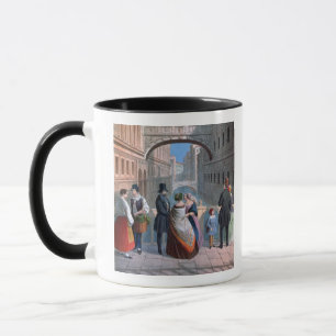 The Bridge of Sighs, Venice, engraved by Brizeghel Mug