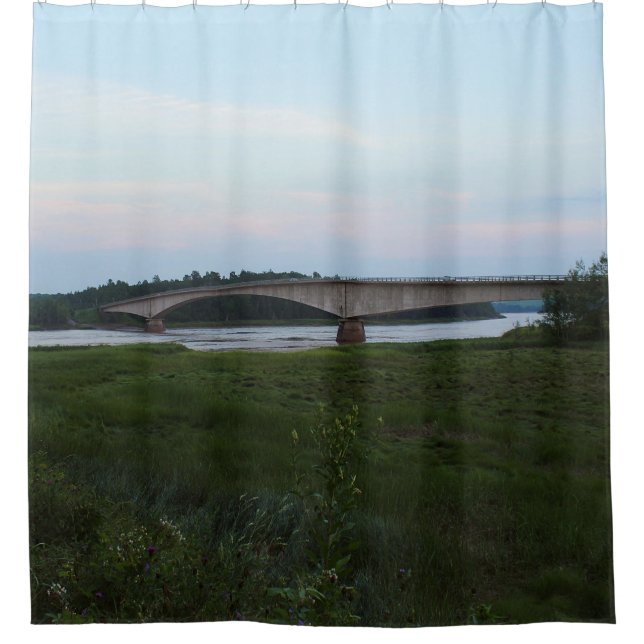 The Bridge Shower Curtain (Front)