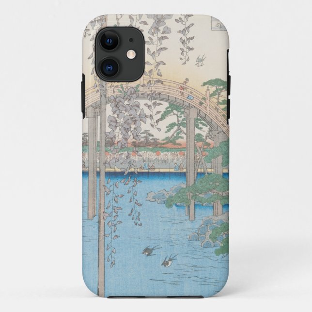 The Bridge with Wisteria or Kameido Tenjin Case-Mate iPhone Case (Back)