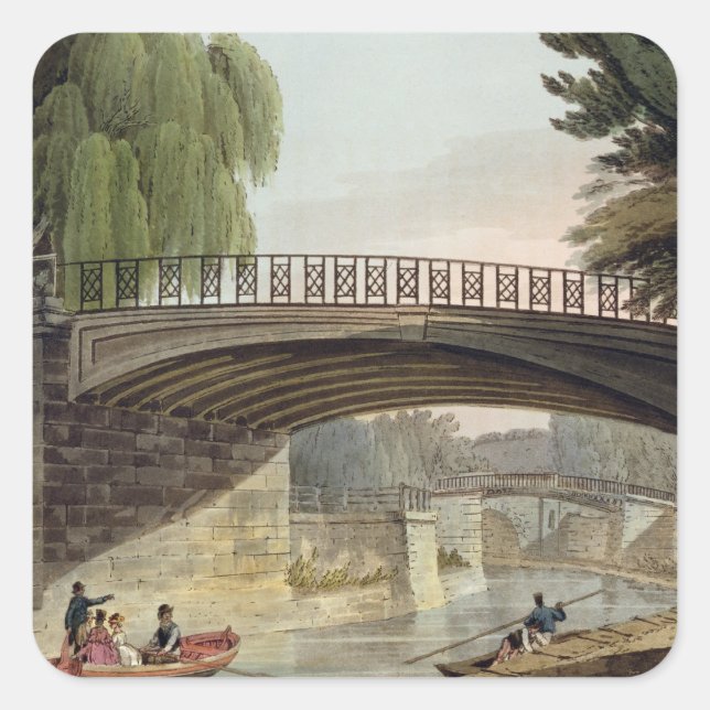The Bridges over the Canal in Sydney Gardens, from Square Sticker (Front)