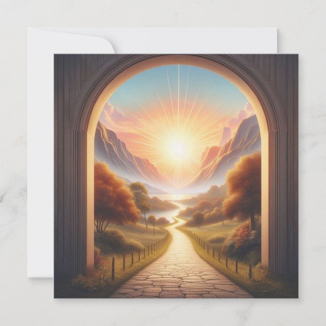 The Bright Path (Proverbs 4:18 ESV) Card (Front)