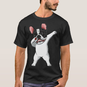 The Brindle Pied Frenchi dabbing french bulldog Lo T-Shirt