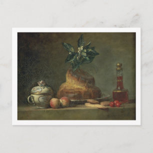 The Brioche or The Dessert, 1763 (oil on canvas) Postcard