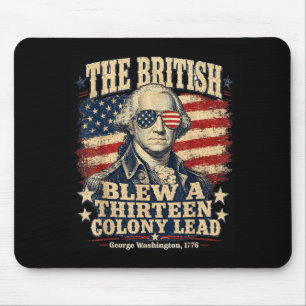 The British Blew A Thirn Colony Lead Patriotic Mouse Pad