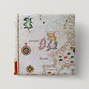The British Isles, Iberia and Northwest Africa 15 Cm Square Badge