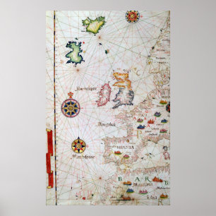 The British Isles, Iberia and Northwest Africa Poster