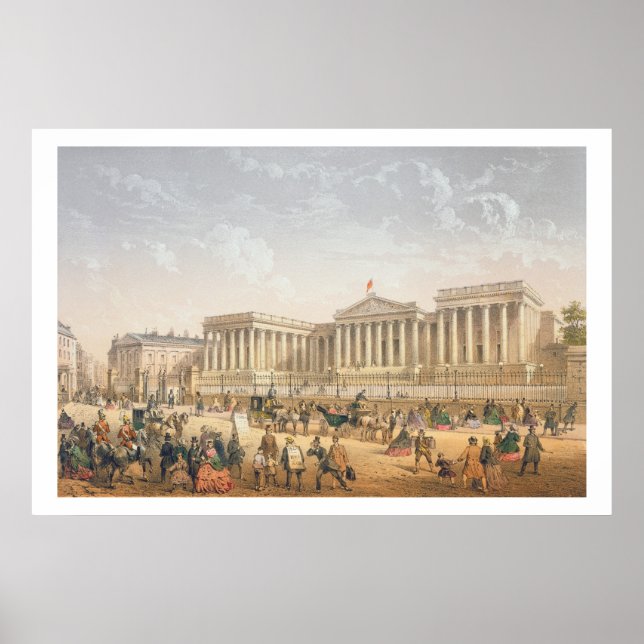 The British Museum, c.1862 (colour litho) Poster (Front)