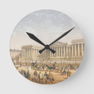 The British Museum, c.1862 (colour litho) Round Clock