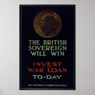 The British Sovereign Will Win (canvas) Poster