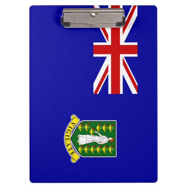 The British Virgin Islands Flag Clipboard (Front)