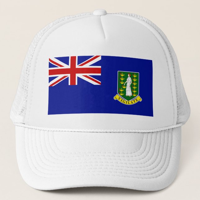 The British Virgin Islands Flag Trucker Hat (Front)