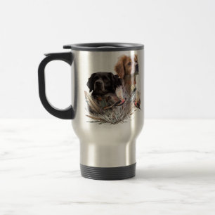 The Brittany Spaniels,  French Brittany, Bird dog, Travel Mug