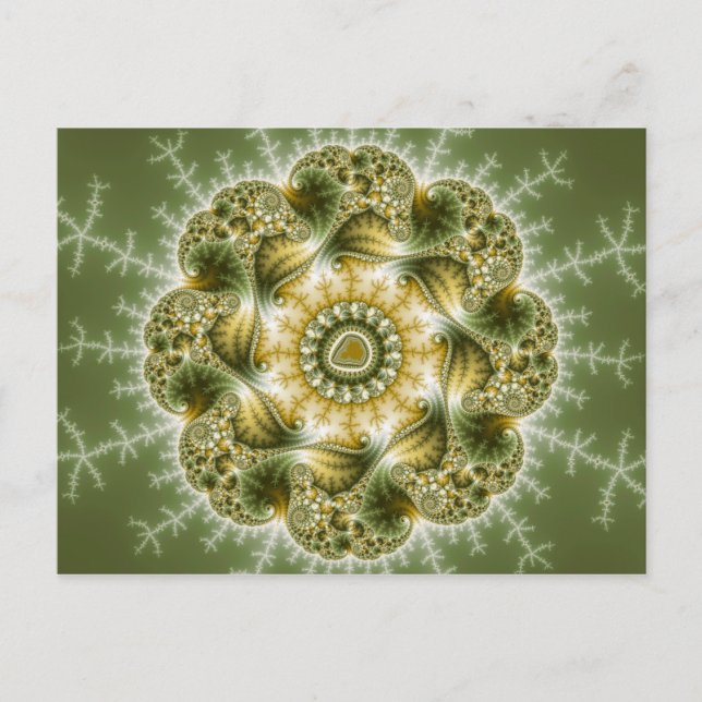 The Broccolator - Fractal Art Postcard (Front)
