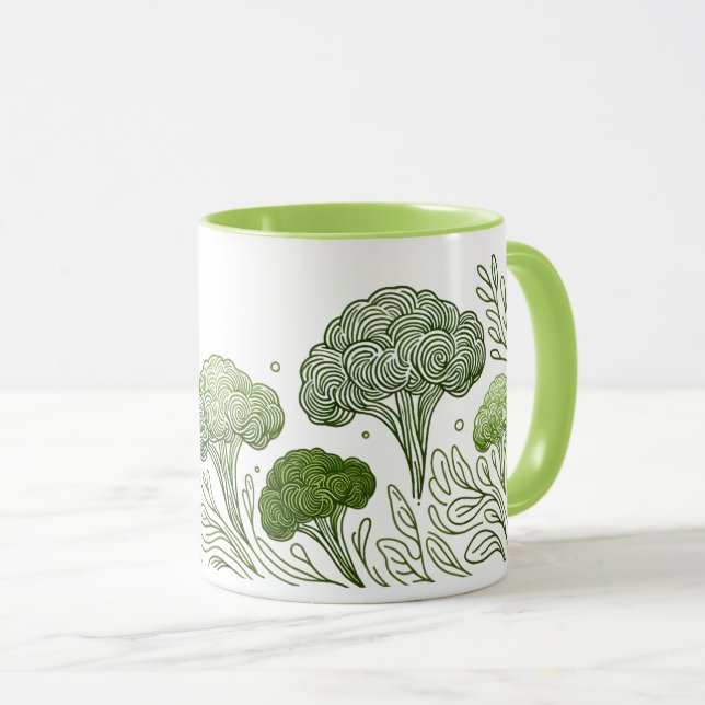 The Broccoli lover Mug (Front Right)