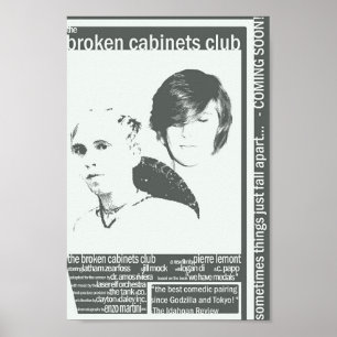 "the broken cabinets club" poster