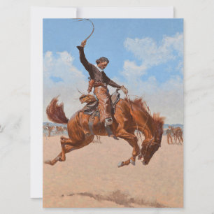 The Bronco Buster (by Frederic Remington) Card