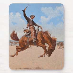 The Bronco Buster (by Frederic Remington) Mouse Pad