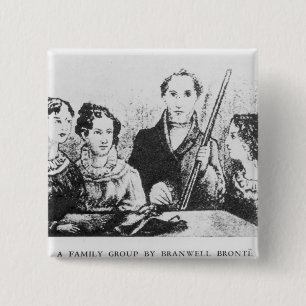The Bronte Family 15 Cm Square Badge