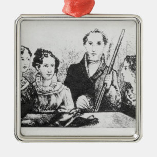 The Bronte Family Metal Ornament