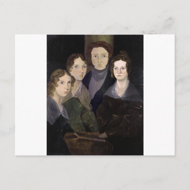 The Brontës ~ Restored Pillar Portrait Postcard (Front)