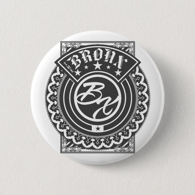 The Bronx Logo 6 Cm Round Badge (Front)