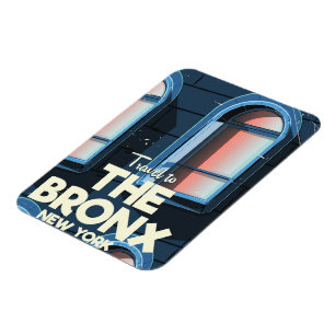 The Bronx New York City travel poster Magnet