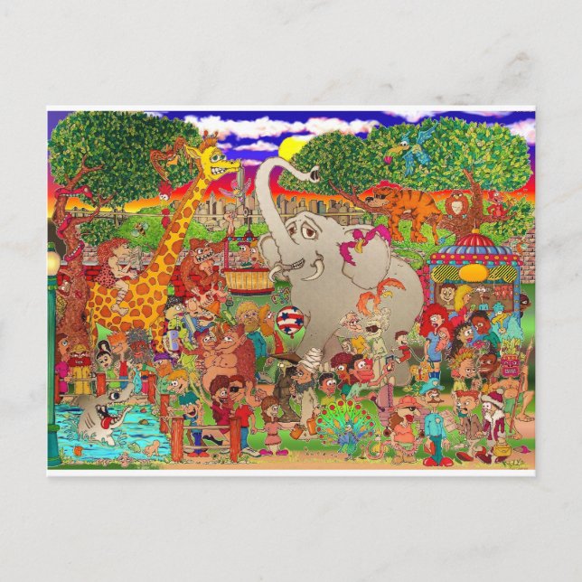 The Bronx Zoo Uncaged Postcard (Front)