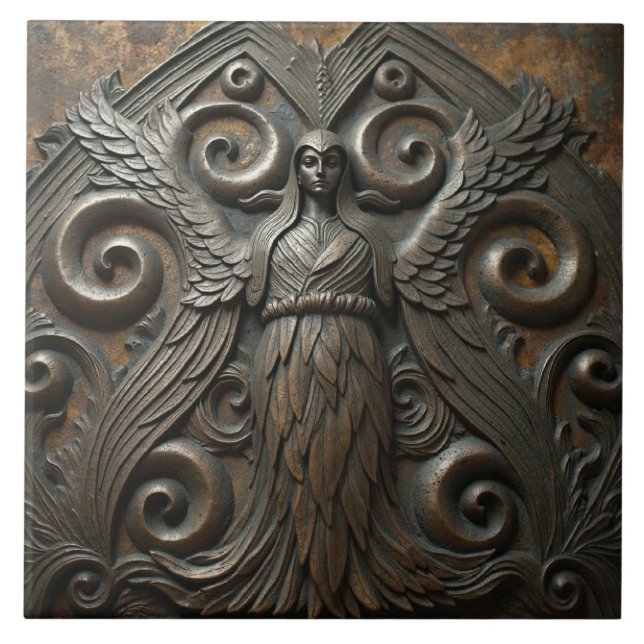 The Bronze Sylph Ceramic Tile (Front)