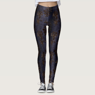The Bronze Velvet Series Design 2 Leggings