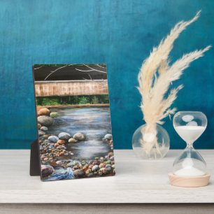 The Brook Original Hand Painted Art Landscape Plaque