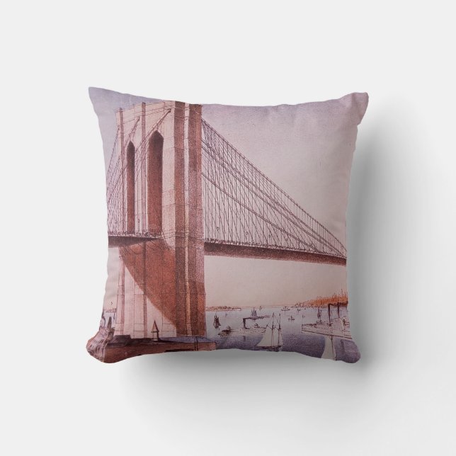 The Brooklyn Bridge Cushion (Front)