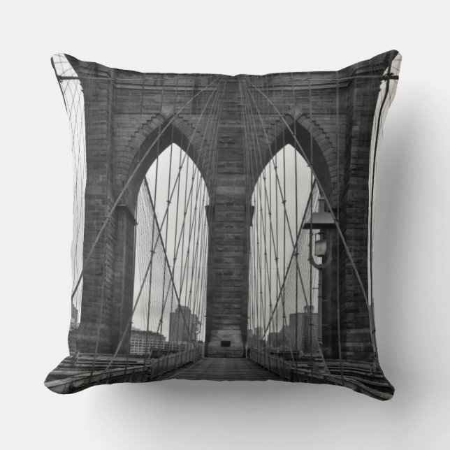 The Brooklyn Bridge in New York City Cushion (Front)