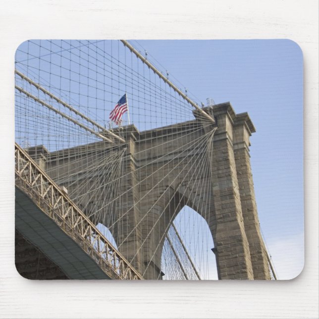 The Brooklyn Bridge in New York City, New Mouse Pad (Front)