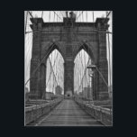 The Brooklyn Bridge in New York City Postcard<br><div class="desc">The Brooklyn Bridge in New York City. | Weygan Randolph Mayes | AssetID: 98060604</div>