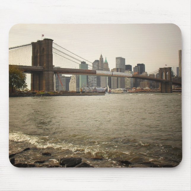 The Brooklyn Bridge, View from Brooklyn Mouse Pad (Front)