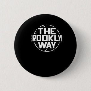 The Brooklyn Way Net Basketball 6 Cm Round Badge