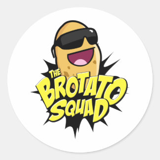 The Brotato Squad Symbol! Classic Round Sticker