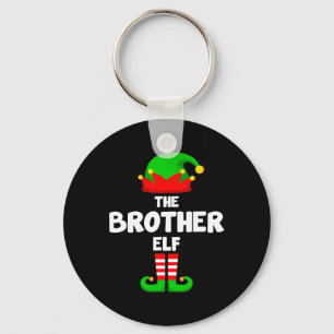The Brother Elf Funny Christmas Matching Family Pa Key Ring