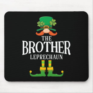 The Brother Leprechaun St Patricks Day Matching Mouse Pad
