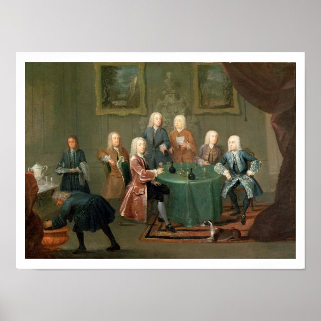 The Brothers Clarke with Other Gentlemen Taking Wi Poster (Front)