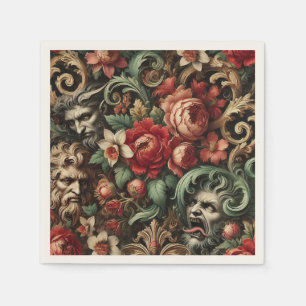 The Brothers Green – Gothic Floral  Napkin