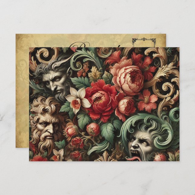 The Brothers Green – Gothic Victorian  Holiday Postcard (Front/Back)