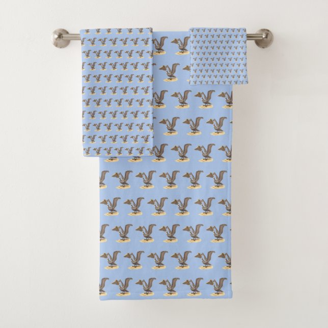 The Brown Pelican (Pelecanus occidentalis) NY Bird Bath Towel Set (Insitu)