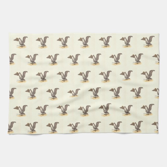 The Brown Pelican (Pelecanus occidentalis) NY Bird Tea Towel (Horizontal)
