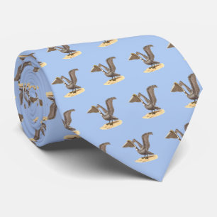 The Brown Pelican (Pelecanus occidentalis) NY Bird Tie