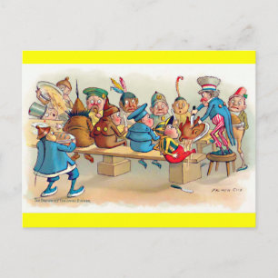 The Brownie's Christmas Dinner Holiday Postcard